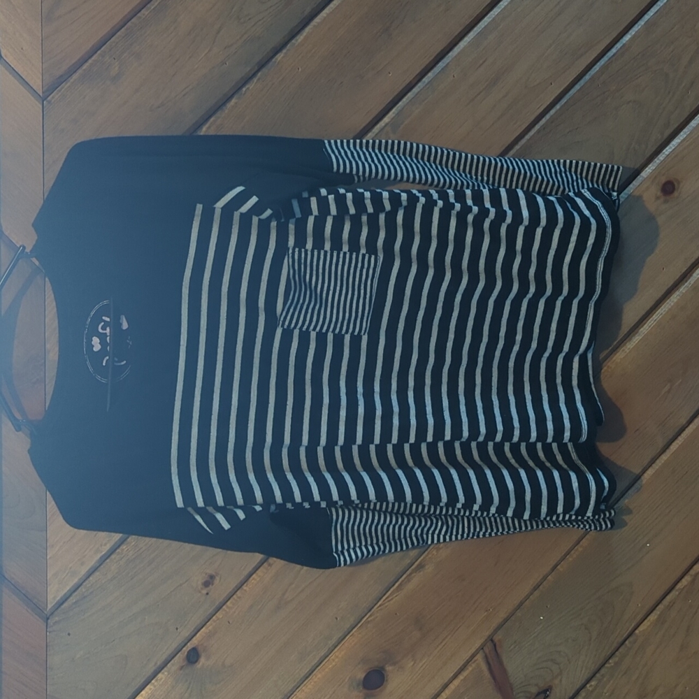 Poof!, size large, black and white stripes